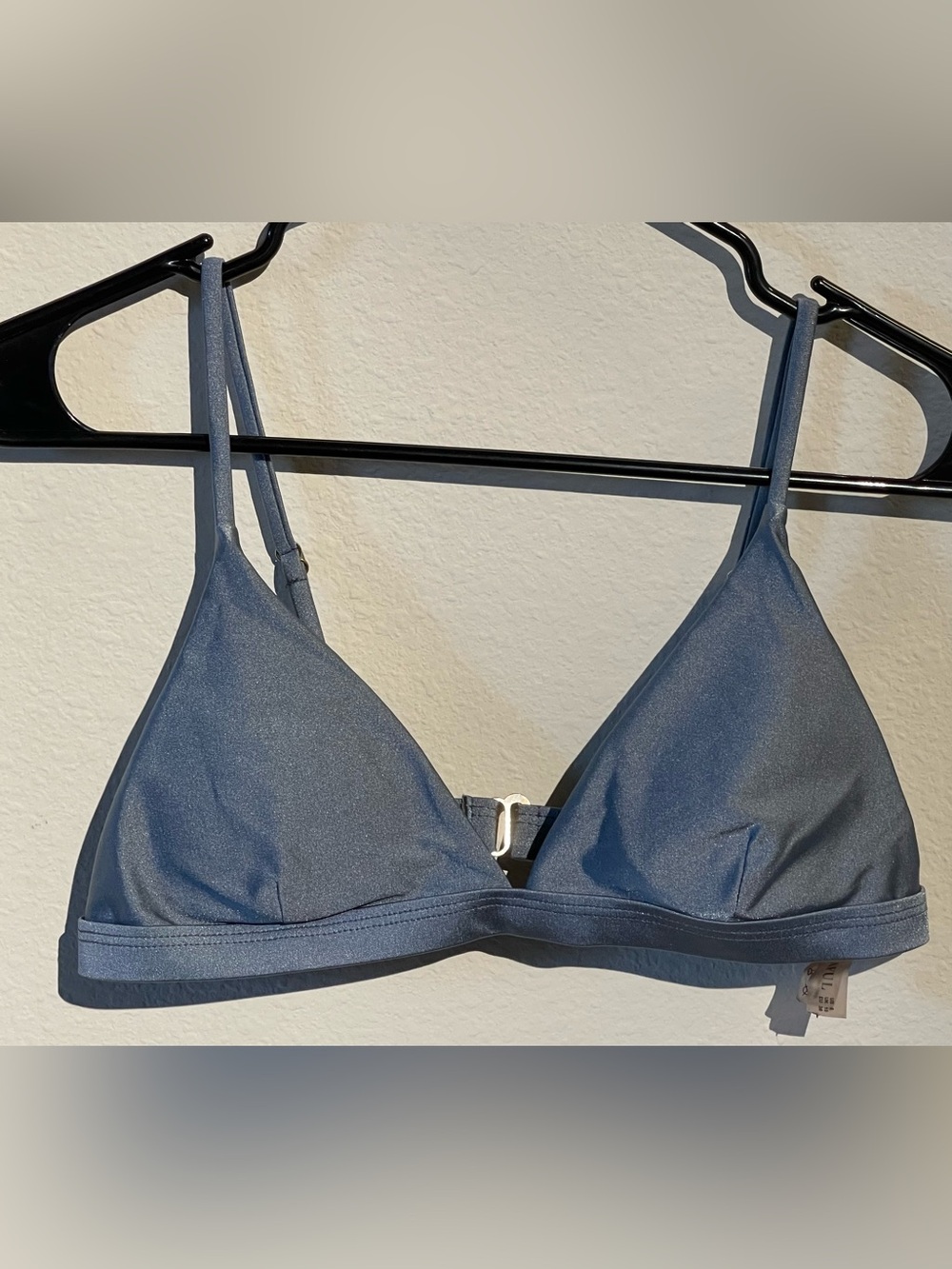 Mizaful Bikini Top Steel Blue Size 6